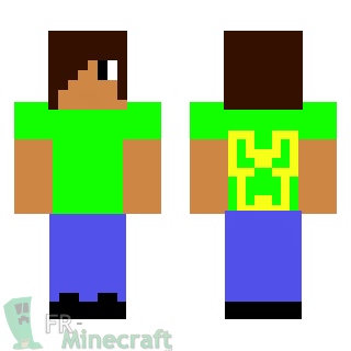 Aperçu de la skin Minecraft Mec un peu cool