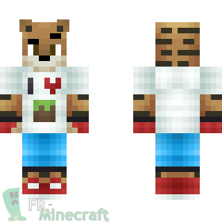 Aperçu de la skin Minecraft Ours pull MineCraft