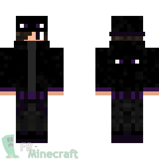 Aperçu de la skin Minecraft Garçon déguisé en Enderman