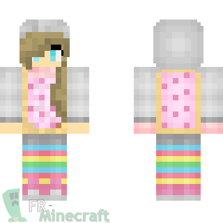 Aperçu de la skin Minecraft Nyan Cat Girl