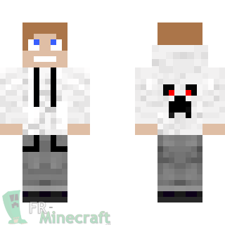 Aperçu de la skin Minecraft Jeune en sweet blanc