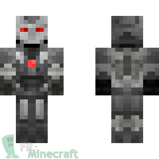 Aperçu de la skin Minecraft War Machine - Iron Man