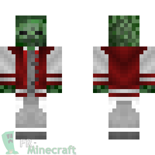 Aperçu de la skin Minecraft Zombie baseballeur