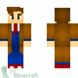 Aperçu de la skin Minecraft Doctor Who : le 10ème docteur