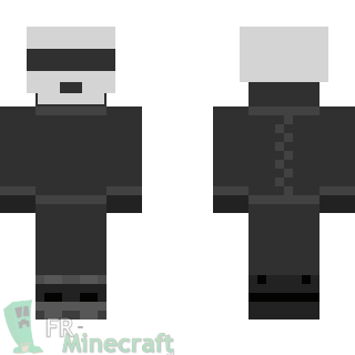 Aperçu de la skin Minecraft DaftPunk argenté