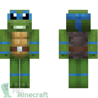 Aperçu de la skin Minecraft Leonardo - Tortues Ninja