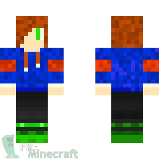 Aperçu de la skin Minecraft mec trop sympa