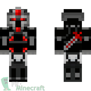 Aperçu de la skin Minecraft Chevalier noire