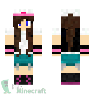 Aperçu de la skin Minecraft Blanche - Pokémon