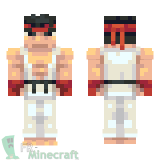 Aperçu de la skin Minecraft Ryu - Street Fighter