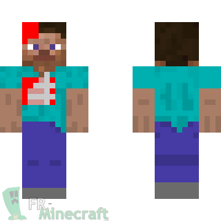 Aperçu de la skin Minecraft Steve mort