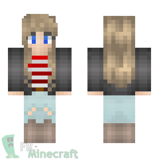 Aperçu de la skin Minecraft Fille bien habillée