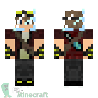 Aperçu de la skin Minecraft Chasseur au casque de verre