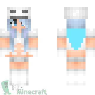 Aperçu de la skin Minecraft Fille squelette sexy