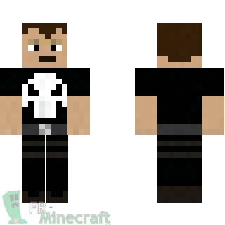 Aperçu de la skin Minecraft Le Punisher - Marvel Comics