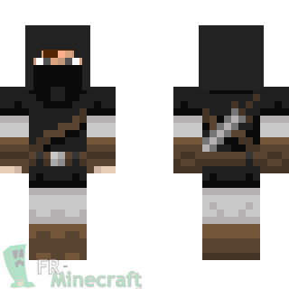 Aperçu de la skin Minecraft Ninja Noirs