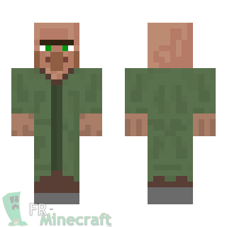 Aperçu de la skin Minecraft Villageois (Officiel 1er avril 2014)