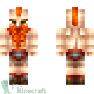 Aperçu de la skin Minecraft Nain Roux