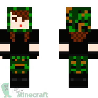 Aperçu de la skin Minecraft Fille Militaire