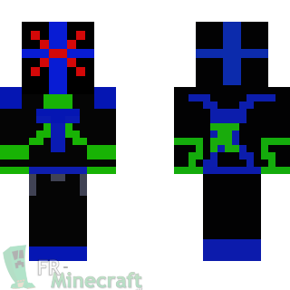 Aperçu de la skin Minecraft Ciborg Galactique