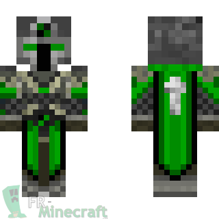 Aperçu de la skin Minecraft Chevalier Vert