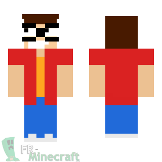 Aperçu de la skin Minecraft Steve - American dad