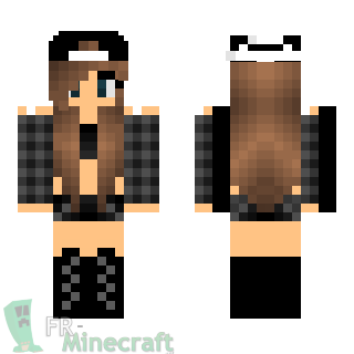 Aperçu de la skin Minecraft Cool Girl PvP