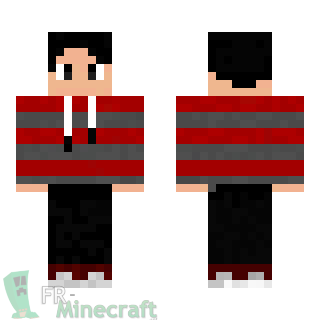 Aperçu de la skin Minecraft Homme avec pull