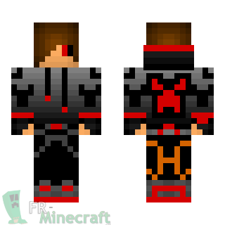 Aperçu de la skin Minecraft Garçon brun Halloween