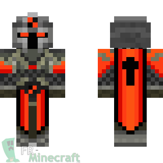 Aperçu de la skin Minecraft Chevalier Rouge