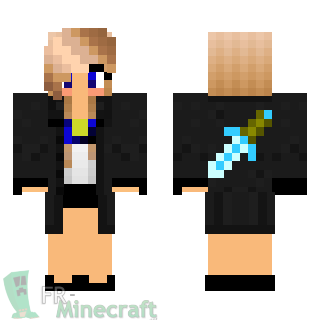 Aperçu de la skin Minecraft Fille blonde PvP