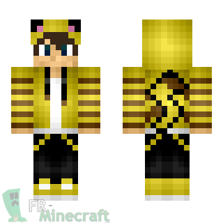 Aperçu de la skin Minecraft Garçon déguisé en Pikachu