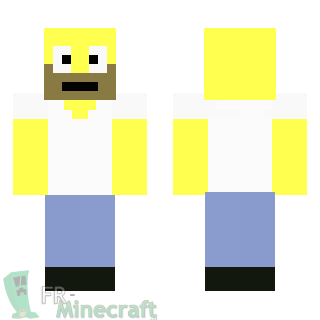 Aperçu de la skin Minecraft Homer Simpson - Les Simpson