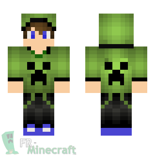 Aperçu de la skin Minecraft Garçon creeper