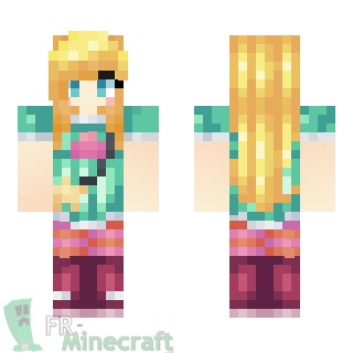 Aperçu de la skin Minecraft Fille blonde