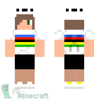 Aperçu de la skin Minecraft Cycliste