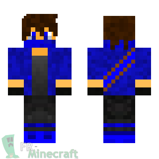 Aperçu de la skin Minecraft Garçon bleu