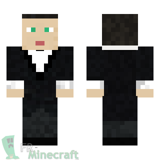 Aperçu de la skin Minecraft Homme en costume