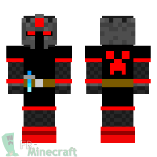 Aperçu de la skin Minecraft Guerrier sombre