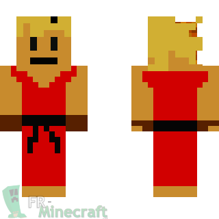 Aperçu de la skin Minecraft Ken Masters - Street Fighter