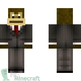 Aperçu de la skin Minecraft Singe de Bureau