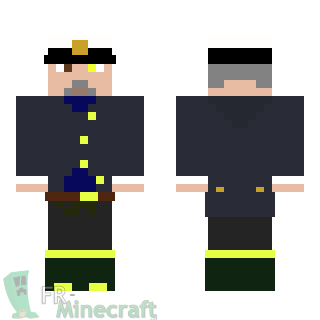 Aperçu de la skin Minecraft Capitaine