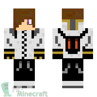 Aperçu de la skin Minecraft Garçon veste blanche