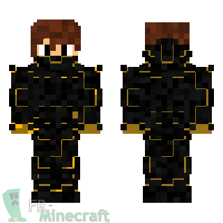 Aperçu de la skin Minecraft Nano Armure Jaune