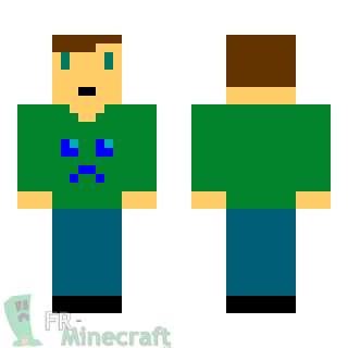 Aperçu de la skin Minecraft Garçon oisif