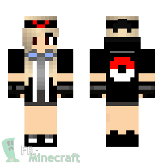 Aperçu de la skin Minecraft Fille pokéball steampunk