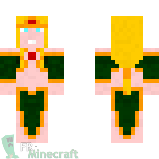 Aperçu de la skin Minecraft Reine elfe des bois