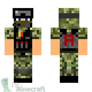 Aperçu de la skin Minecraft Militaire