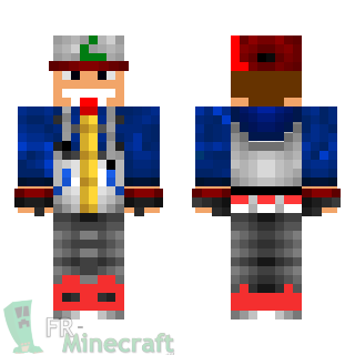 Aperçu de la skin Minecraft dresseur pokemon