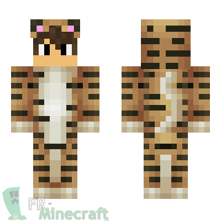 Aperçu de la skin Minecraft Garçon déguisé en tigre
